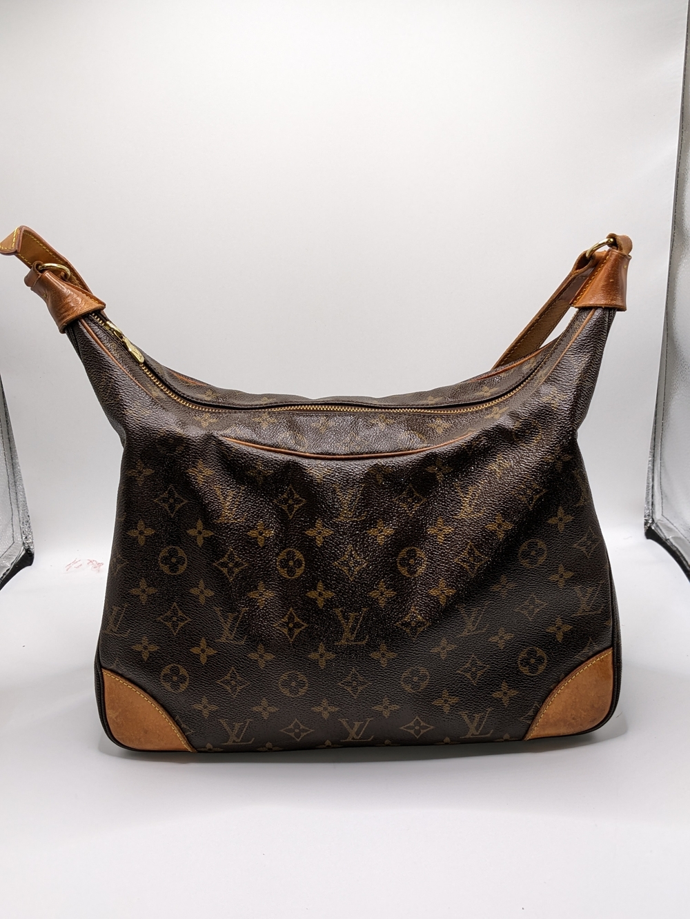 Authentic Louis Vuitton Monogram Boulogne 35 Shoulder Bag